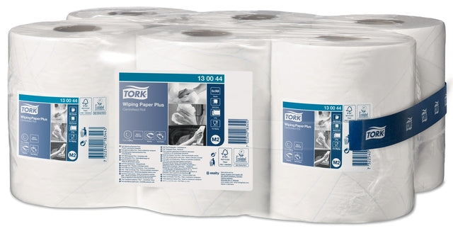 Poetspapier tork m2 premium 2laags 125m wit