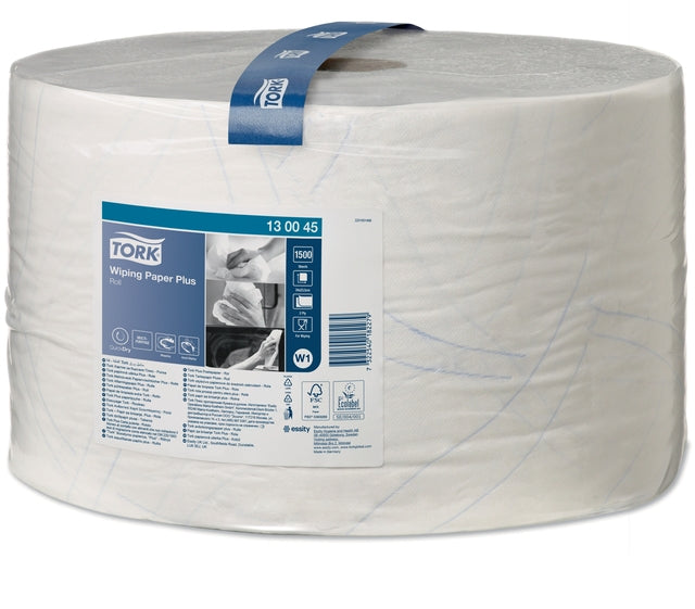Poetspapier tork w1 premium 2laags 1500 vel wit