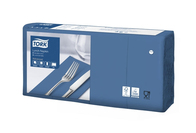 Tork - Lunchservice Fortgeschrittene achtfach - Dark Blue | 10 Stücke