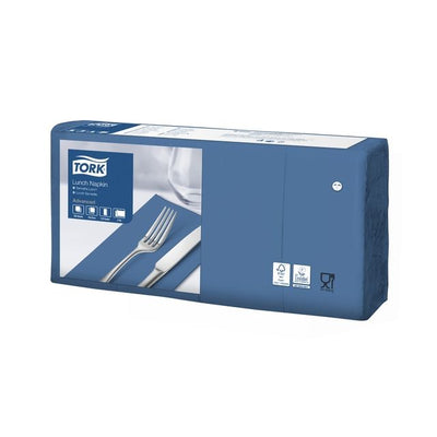 Tork - Lunchserviette Advanced 1/8 Falz 2-lagig 328x325mm 200 Blatt dunkelblau 477421