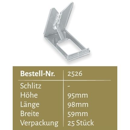 Klika -  Schuifstandaard plano opvouwbaar 25 stuks