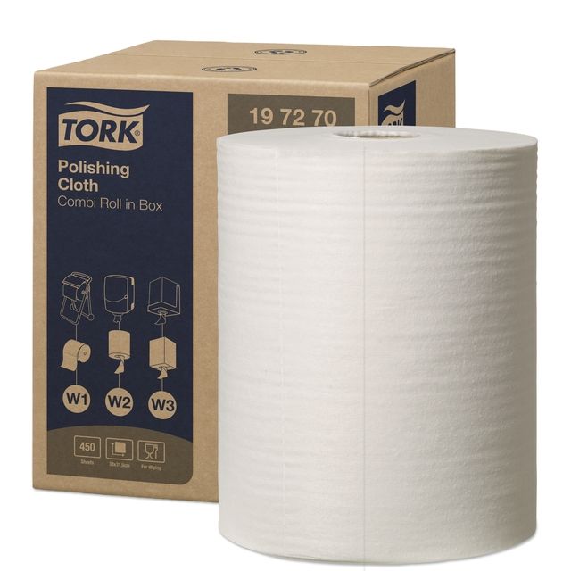 Tork - Reinigungstuch W1-W2-W3 1-lagig 450 Blatt weiß 197270