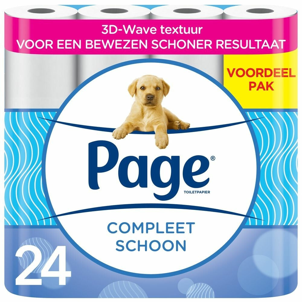 Page - Toilettenpapier Complete Clean 2-lagig 140 Blatt 24 Rollen weiß
