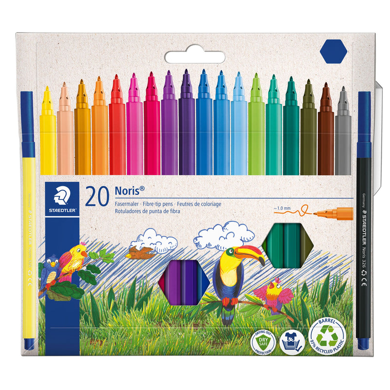 Staedtler - Farbmarker Noris 326 Kartonetui 20 Farben