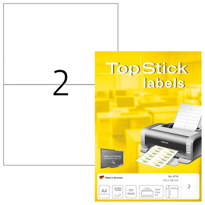 Büro - Topstick-Etiketten 210x148mm 200 Etiketten
