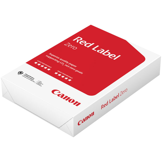 Canon - Kopierpapier Red Label Zero A4 80gr weiß 500 Blatt | 5 Stück