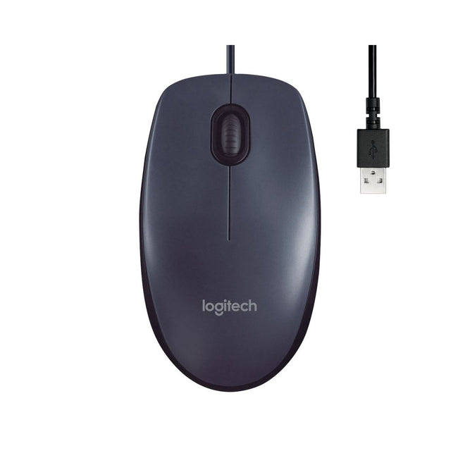 Logitech - Maus USB B100 schwarz
