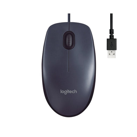 Logitech - Maus USB B100 schwarz
