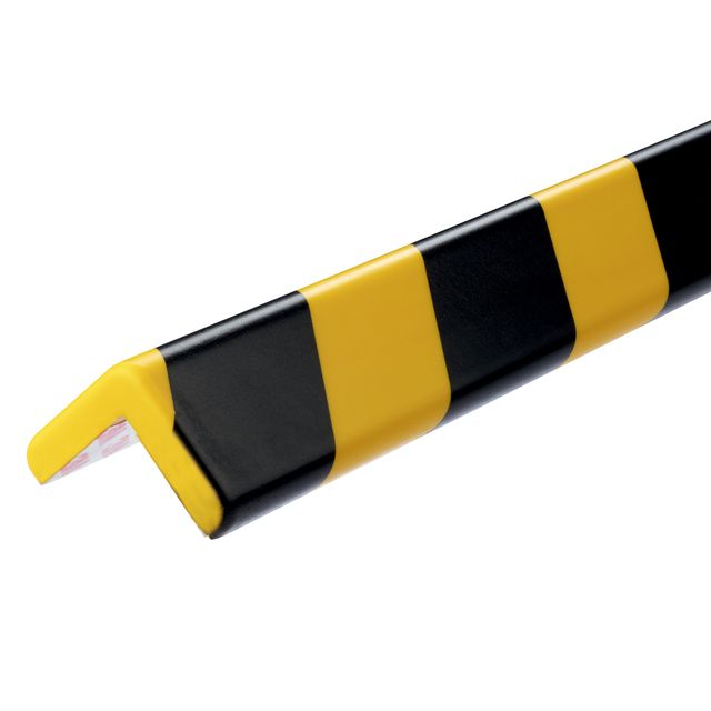 Langlebig - Schutzprofil C35 Ecke 1m gelb schwarz | 5 Stück