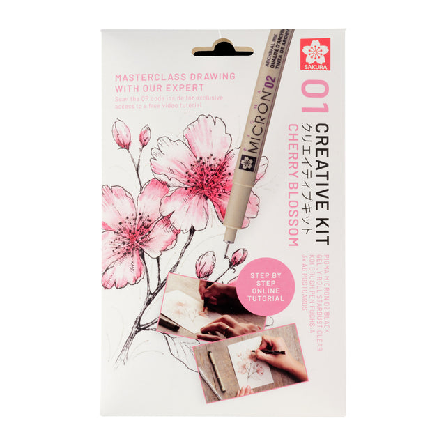 Sakura - Zeichenset Kreativset Kirschblüte 6-teilig