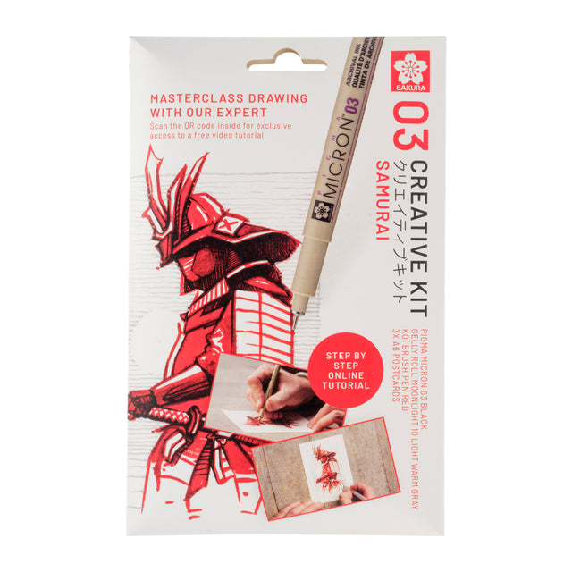 Sakura - Zeichenset Kreativset Samurai 6-teilig