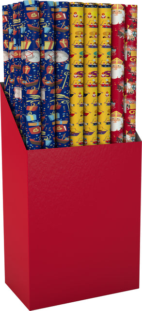 IG design -  Inpakpapier sinterklaas 300x100cm assorti