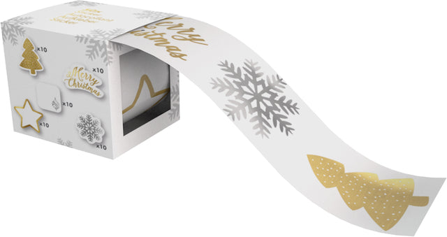 IG design -  Sticker labelbox kerst 50 stuks