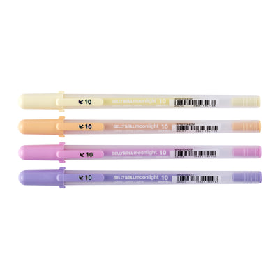 Sakura - Gel Writer Gelly Roll Moonlight 10er Set mit 4 Farben | 6 Stück