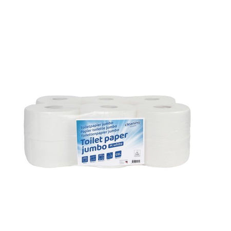 Cleaninq - Toilettenpapier Mini Jumbo 2 Lagen 150m weiß