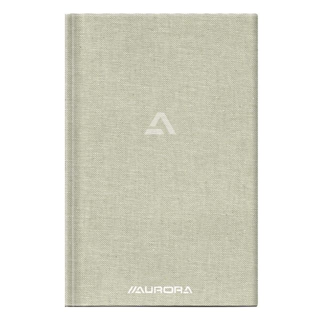 Aurora - Notizbuch A5-Linie 192 Seiten 80g Leinengrau