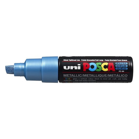Posca - Paintmarker Uni PC8K breit diagonal metallic blau