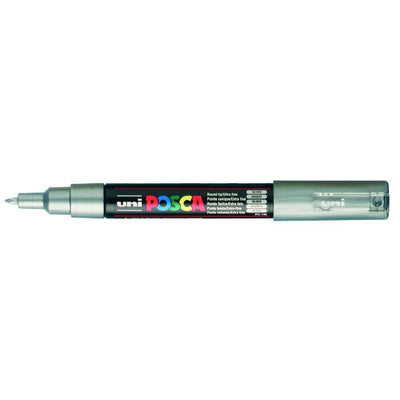 Posca - Paintmarker Uni PC1MC extrafeines Silber | 6 Stück