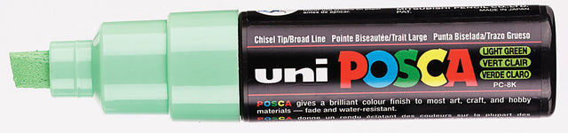 Verfstift posca pc8k b schuin lichtgroen