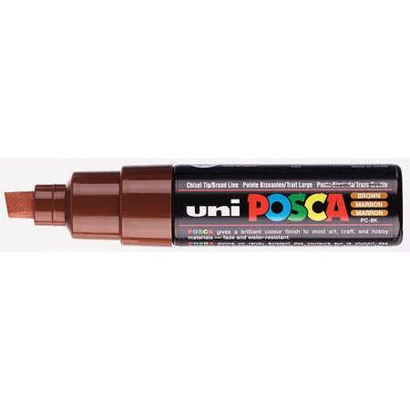 Posca - Paintmarker Uni PC8K breit diagonal braun