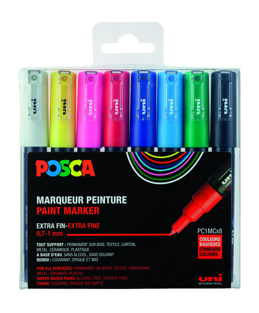 POSCA - Lackierstift PC1MC EF 8st Assorti