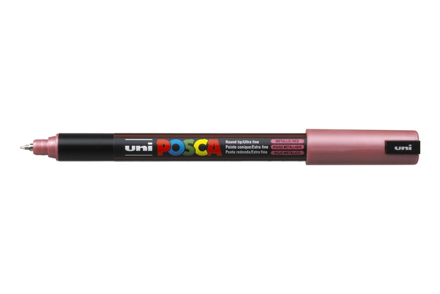 Verfstift posca pc1mr ef metallic rood