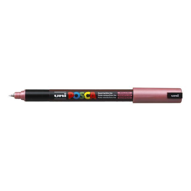 Posca - Paintmarker Uni PC1MR extra feines Metallic-Rot