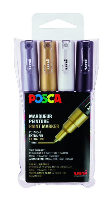 POSCA - Lackierstift PC1MC EF 4ST Assorti