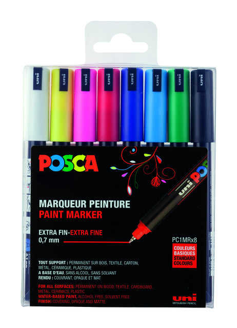 POSCA - Lackierstift PC1MR EF 8st Assorti