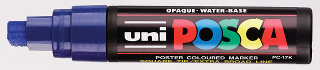 Verfstift posca pc17k eb rechthoek donkerblauw