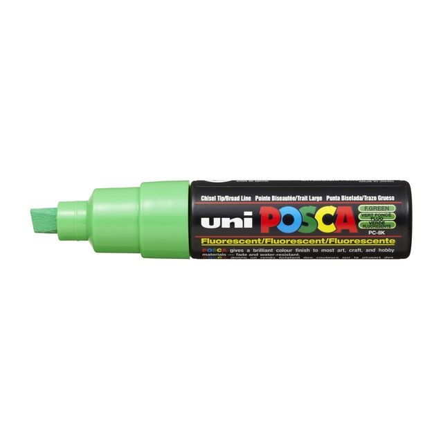 Posca - Paintmarker Uni PC8K breit schräg fluorgrün
