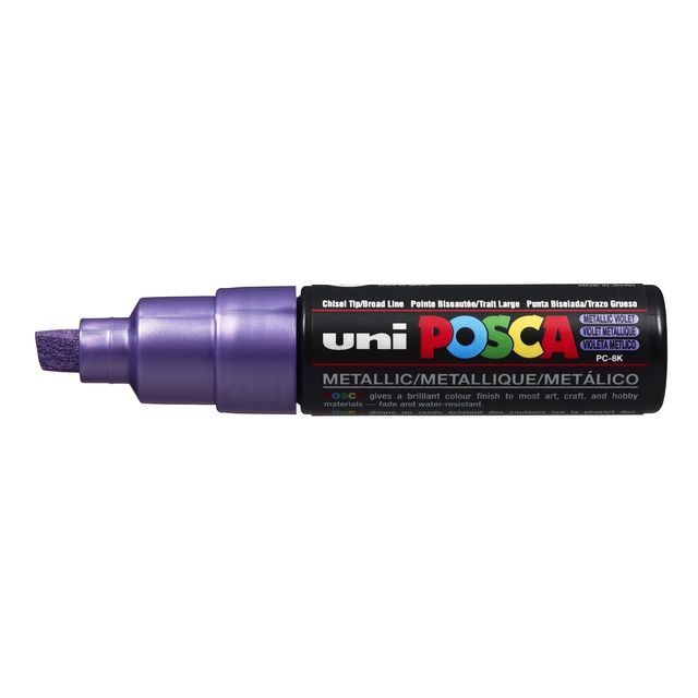 Posca - Paintmarker Uni PC8K breit diagonal metallic lila
