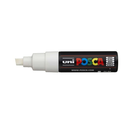 Posca -  Paintmarker uni  pc8k b schuin wit | 6 stuks