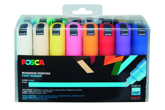 POSCA - PC8K PC8K B Slanting 16st Assorti