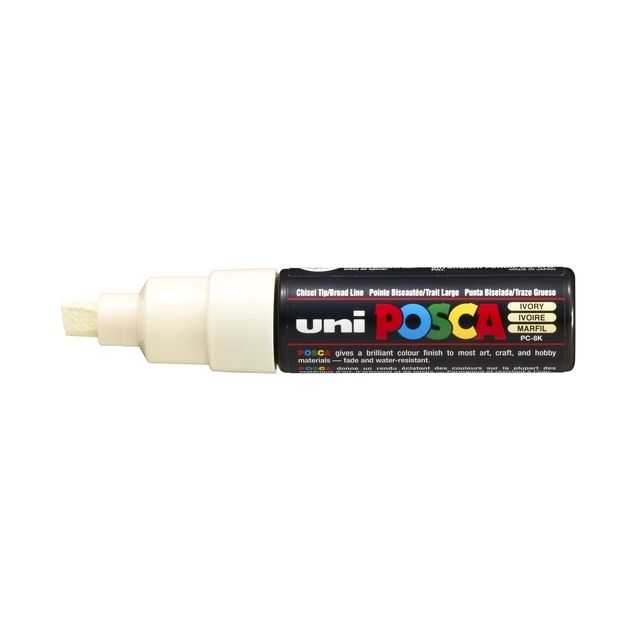 Posca - Paintmarker Uni PC8K breit diagonal elfenbeinfarben