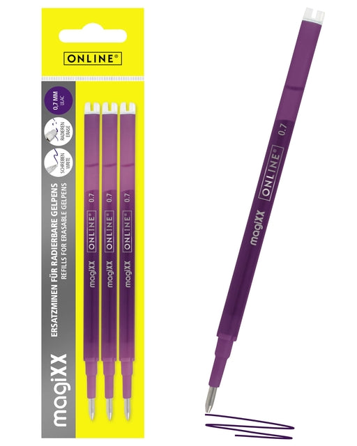 Gelschrijvervulling online magixx 0.7mm 3st violet
