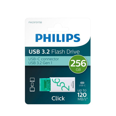 Philips - USB-Stick Click USB-C 256 GB Frühlingsgrün