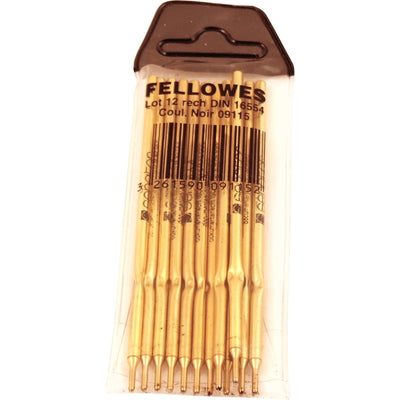 Fellowes - Kugelschreibermine DIN für Counter Pen schwarz 12 Stück