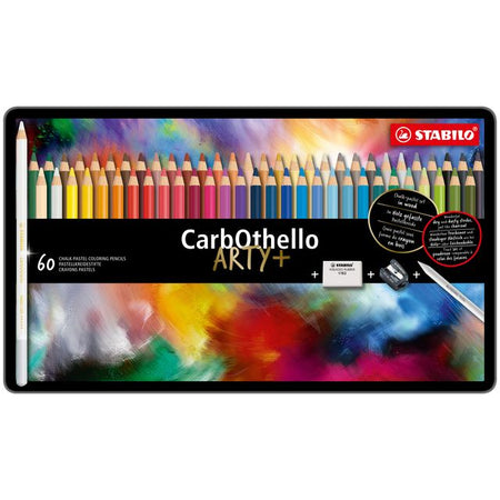 Stabilo - Buntstifte CarbOthello Limettenpastell, sortierte Dose mit 60 Stück