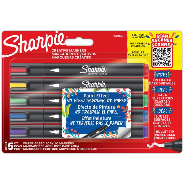 Sharpie – Kreativmarker im sortierten Blister mit 5 Stück
