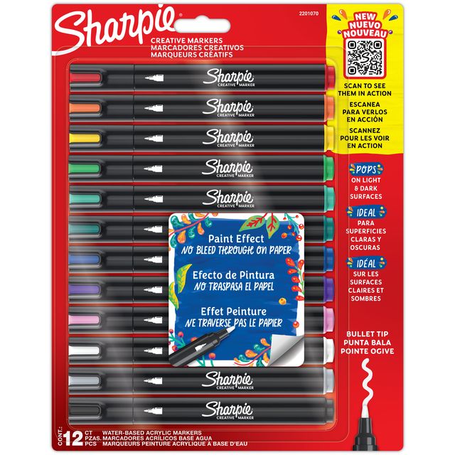 Sharpie – Kreativmarker im sortierten Blister mit 12 Stück