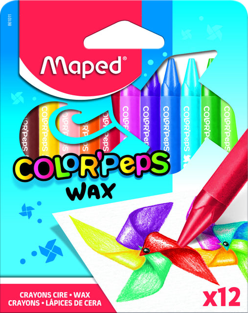 MAPED - WASKRACE Color'Pepps Wachs -Set á 12 Farben