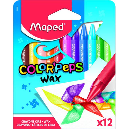 Maped - Wachsmalstift Color'Peps Wax Set mit 12 Farben