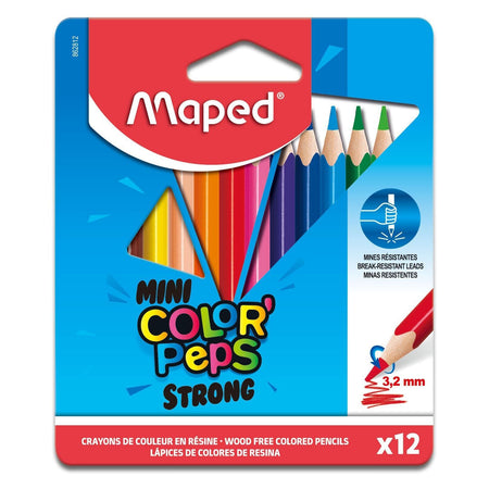 Maped - Buntstift Color'Peps Mini Strong, Set mit 12 Farben