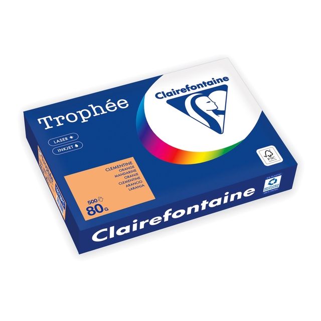 Trophee - Kopierpapier Trophée A4 80gr orange 500 Blatt | 5 Stück