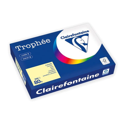 Trophee - Kopierpapier Trophée A4 80gr gelb 500 Blatt | 5 Stück