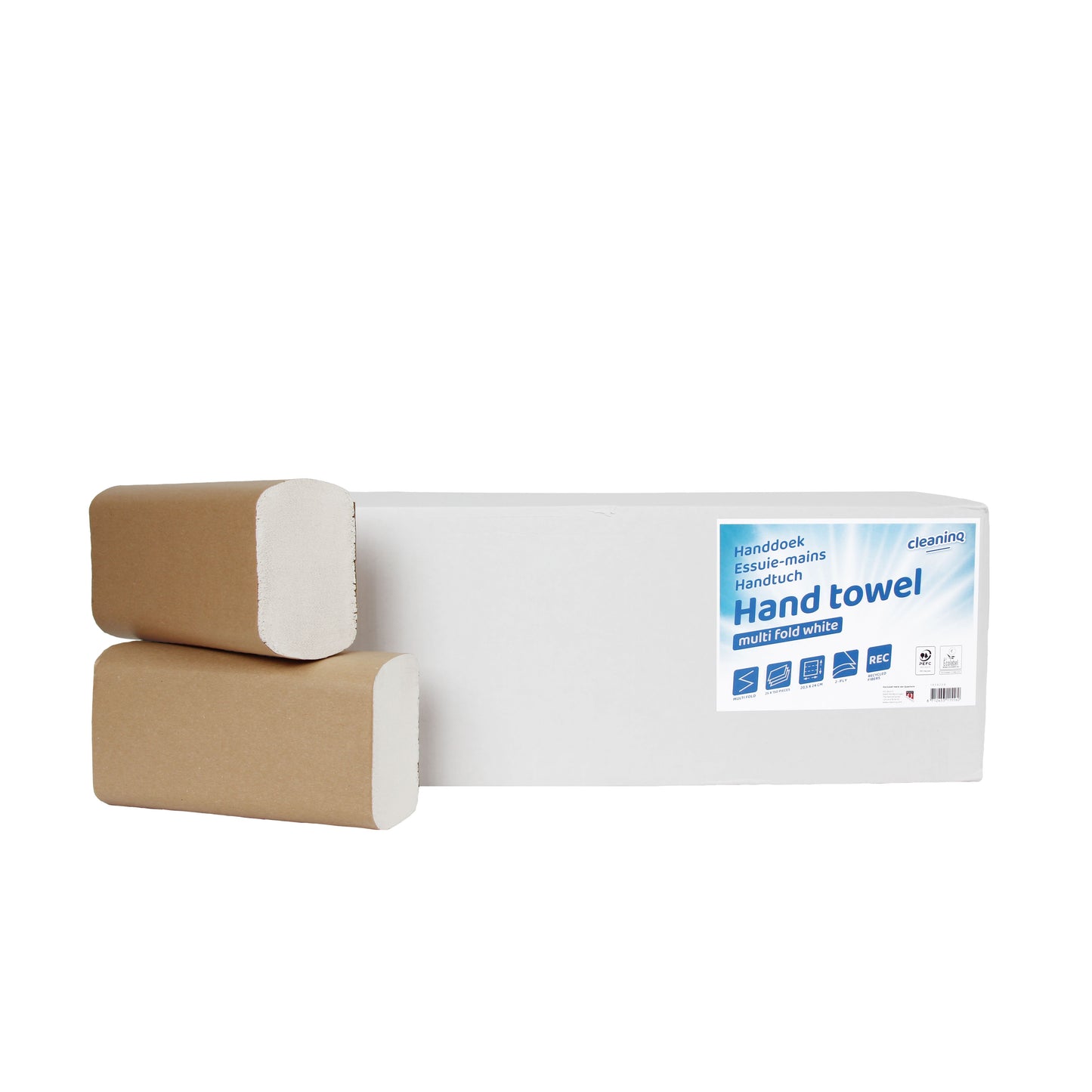 Cleaninq - Handtuch I-Falz 2-lagig 205x240mm 25x150Stk rc weiß