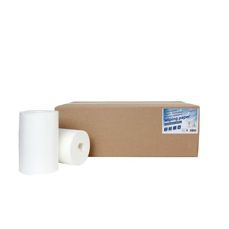 Cleaninq - Reinigungspapier Mini 1-lagig 20cmx120m weiß