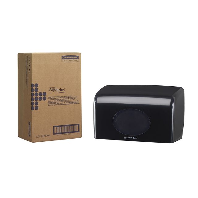 Aquarius KC - Toilettenpapierspender-Duo für kleine Rollen schwarz 7191