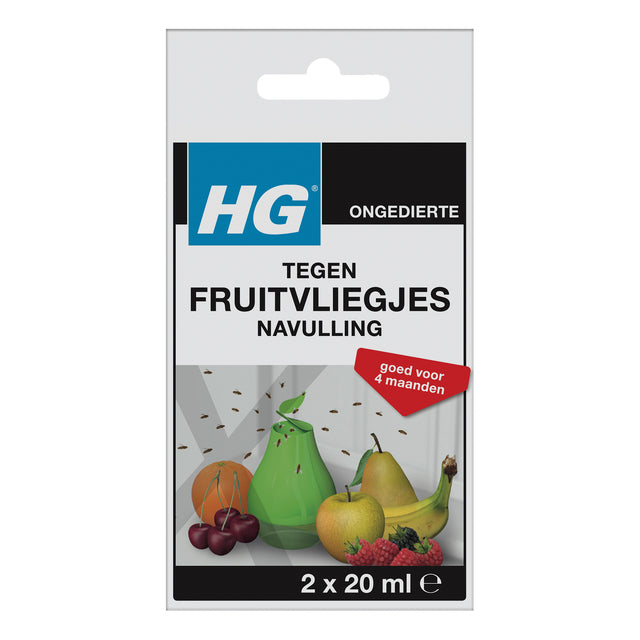 HG - Fruchtfliegenfalle X Nachfüllung 2x20ml | 6 Stück